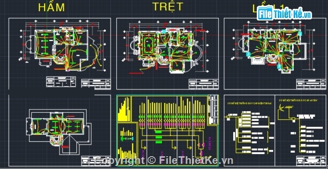 Biệt thự,Thiết kế biệt thự,Bản vẽ autocad,Bản vẽ chi tiết